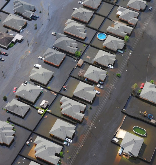 Flooded neighborhood