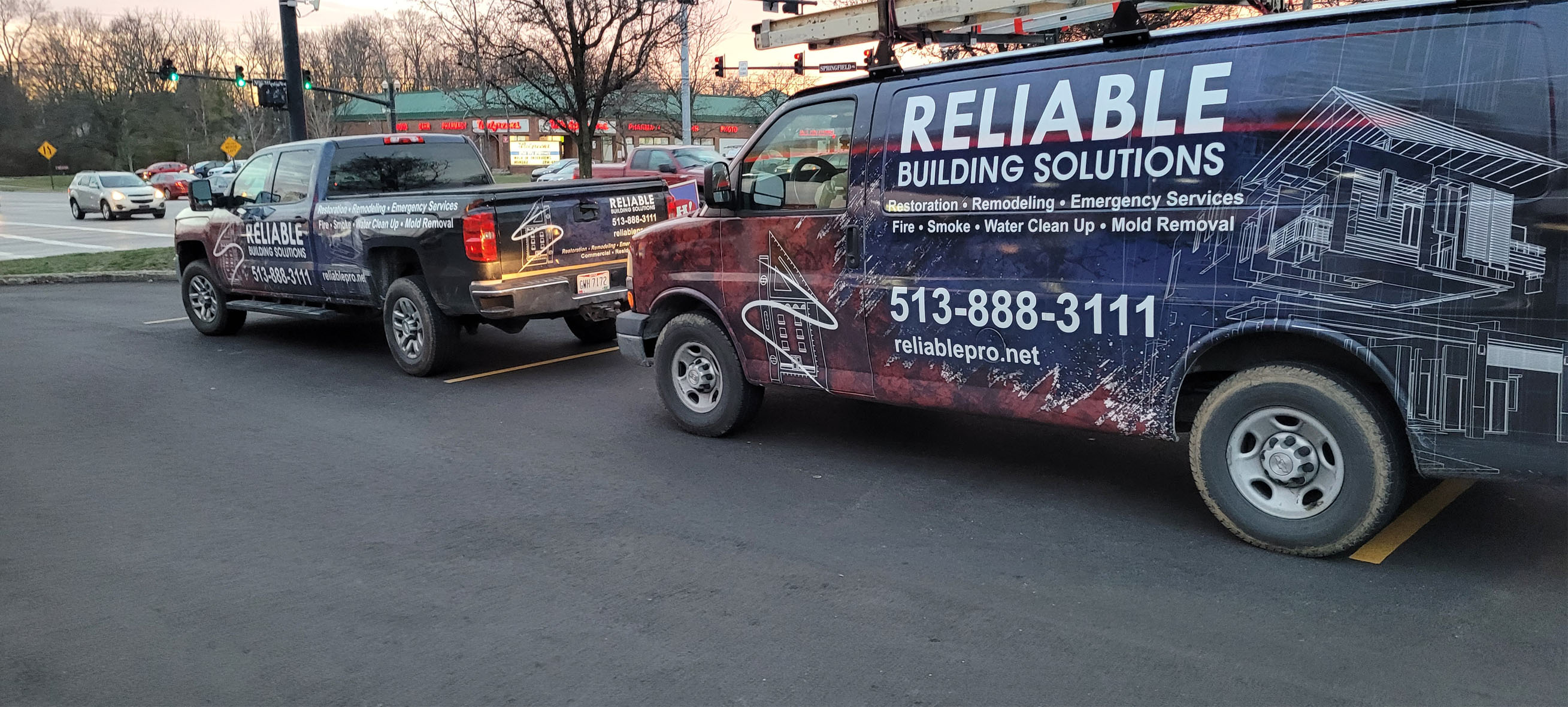 Reliable Building Solutions Company Trucks Image 1